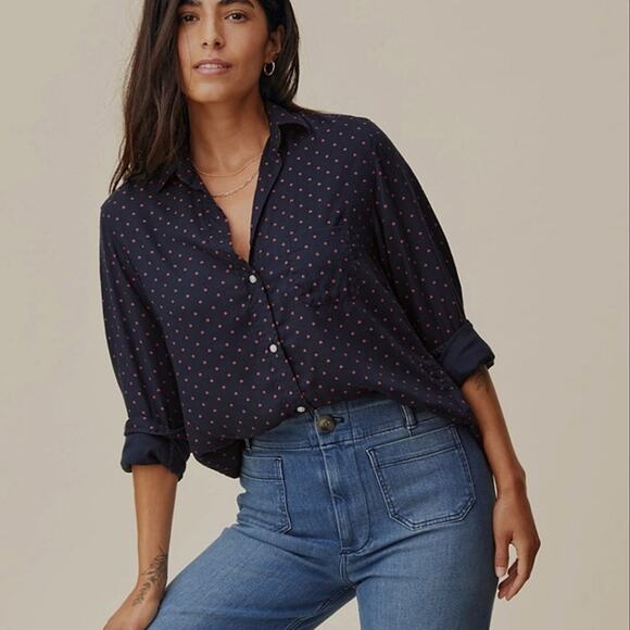 Grayson Anthropologie The Hero Ladybug Print Button Down Shirt - Picture 3 of 12